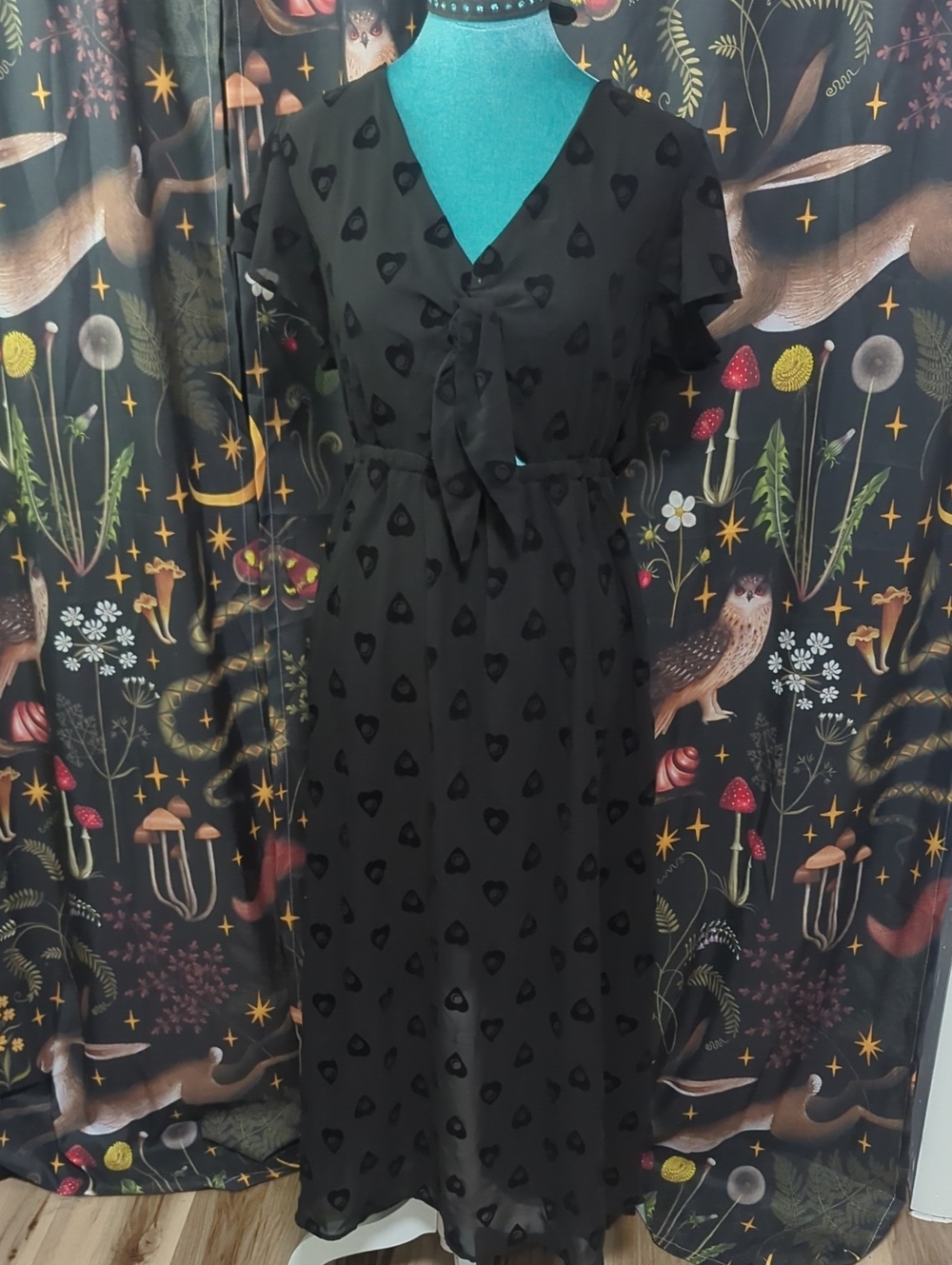 Ouija Planchette Cutout Dress